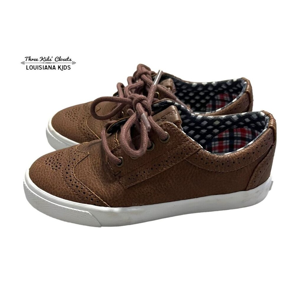 Ben Sherman Sz 12 Brown Leather Wingtip Sneakers